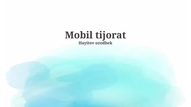 Mobil tijorat