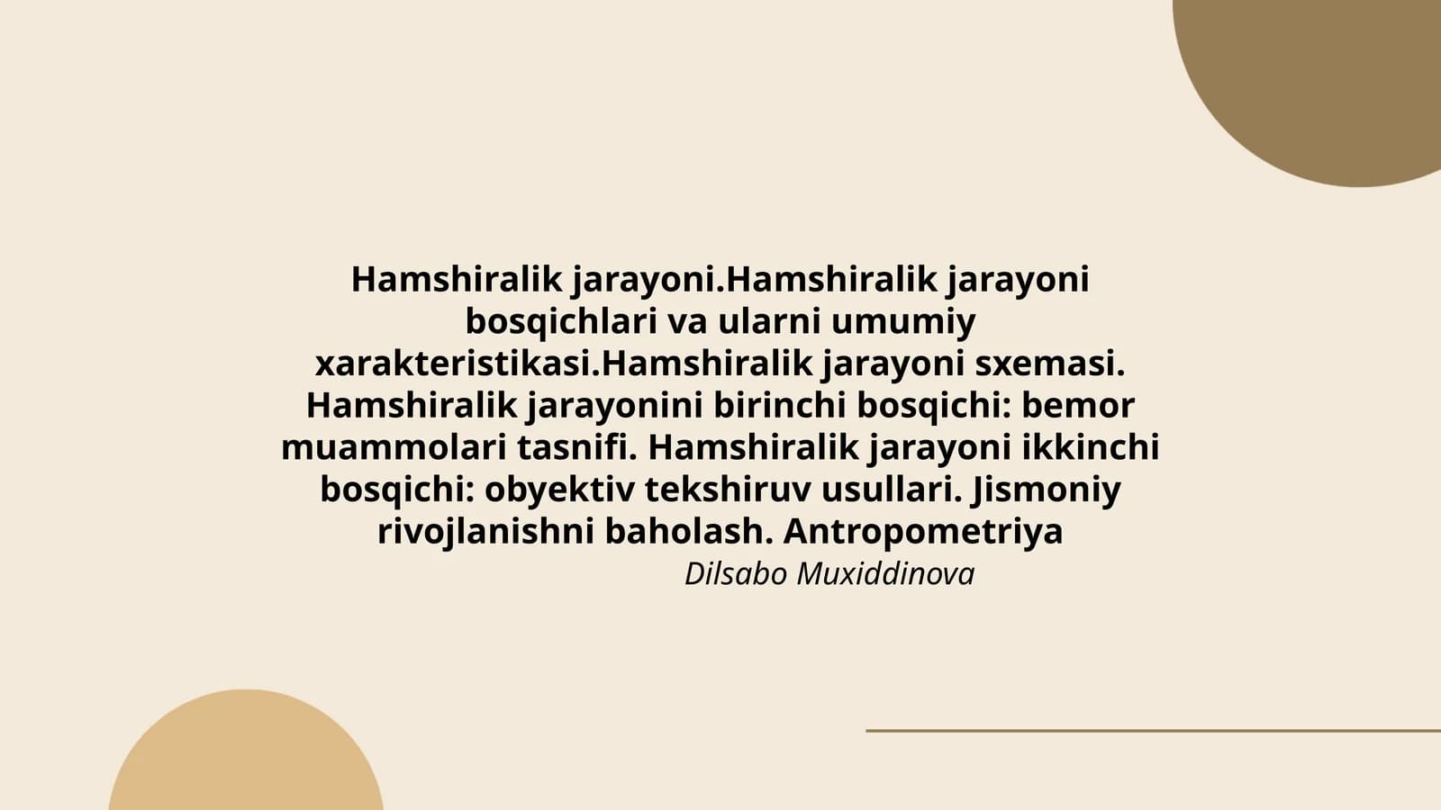 Hamshiralik jarayoni