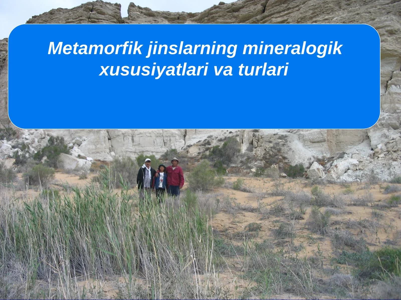 Metamorfik jinslarning mineralogik xususiyatlari va turlari
