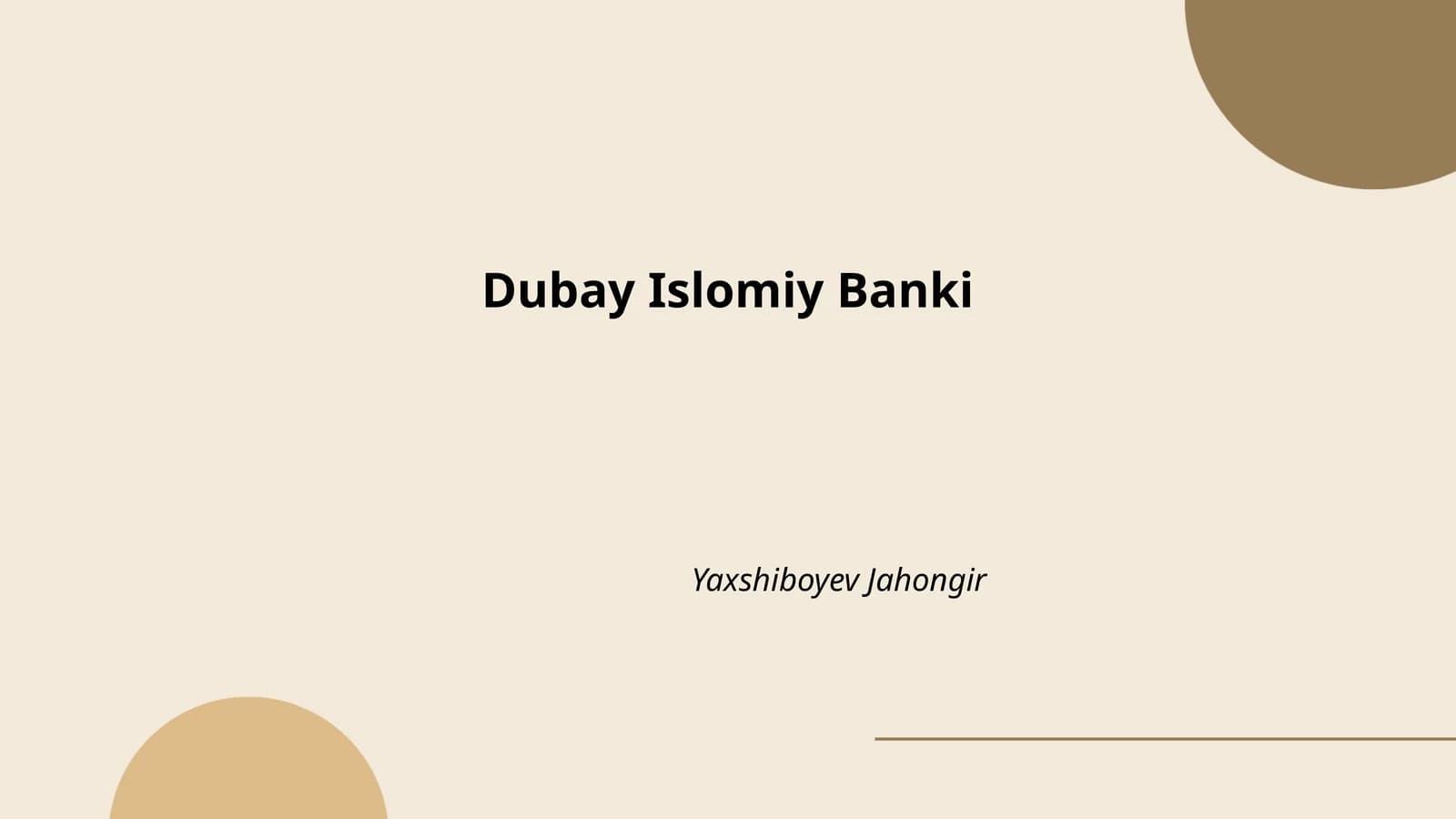 Dubay Islomiy Banki