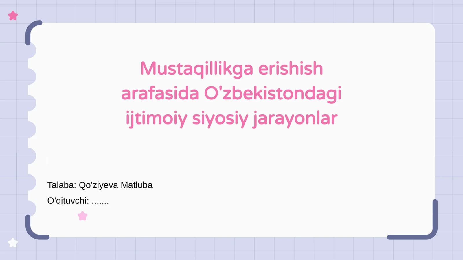 Mustaqillikga erishish jarayonlar