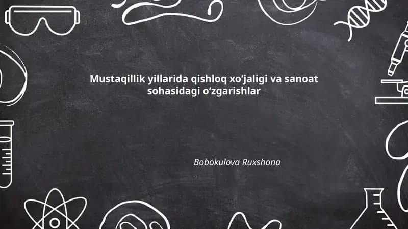 Mulkchilik islohotlari va fermer hamda dehqon xoʻjaliklarining shakllanishi