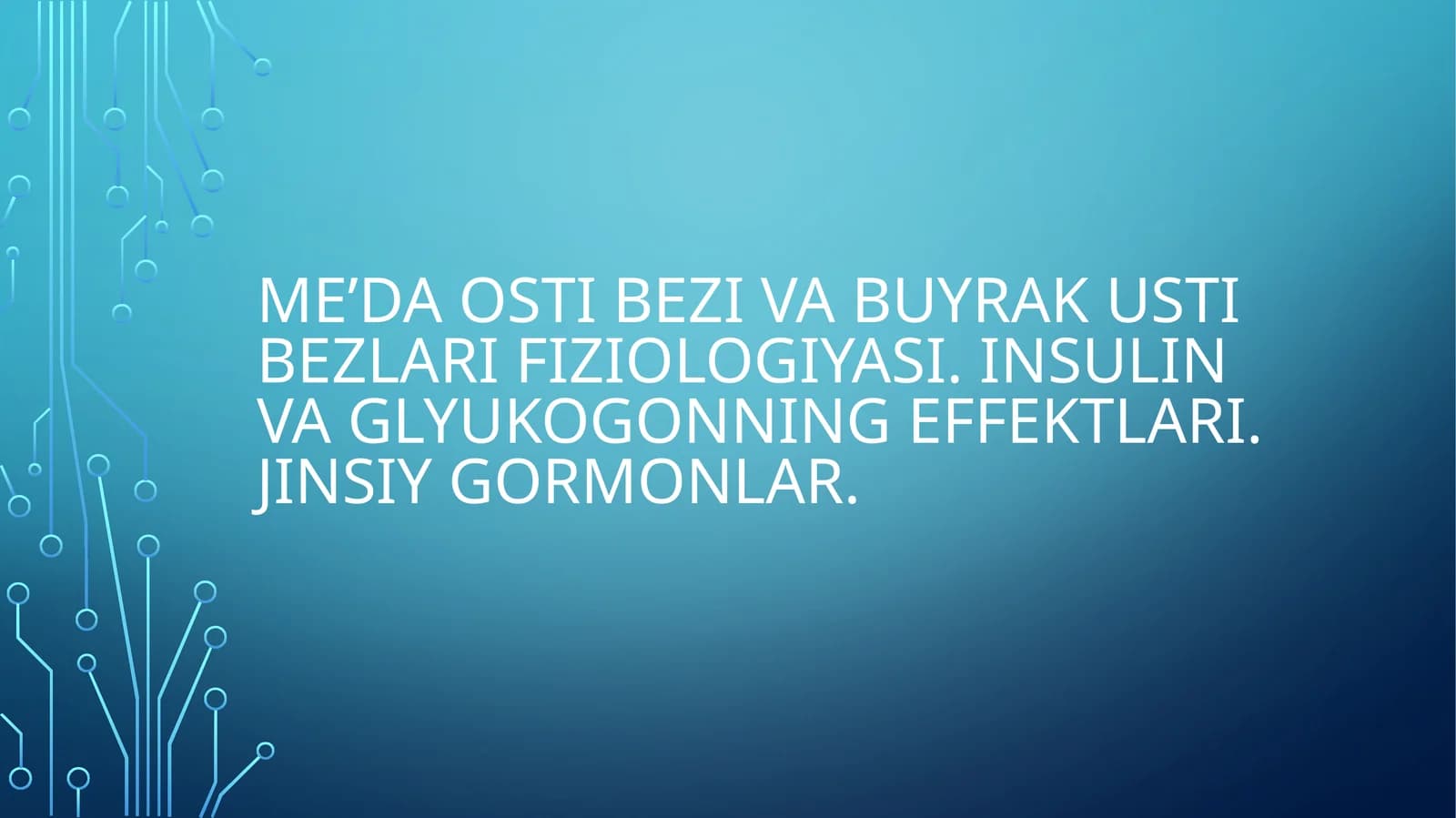 Endokrintizim haqida umumiy ma'lumot