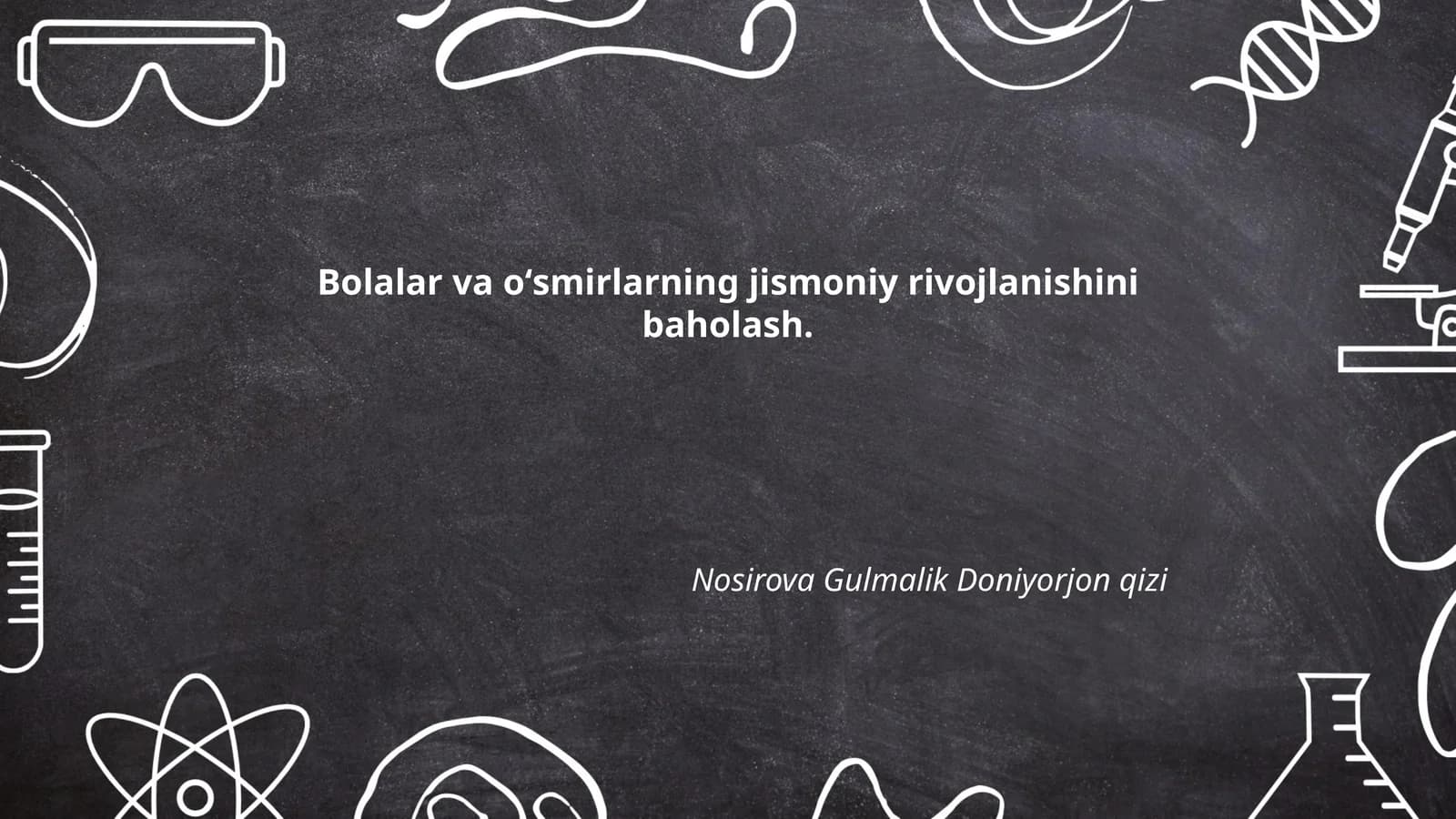 Bolalar va o'smirlar uchun jismoniy rivojlanish mezonlari