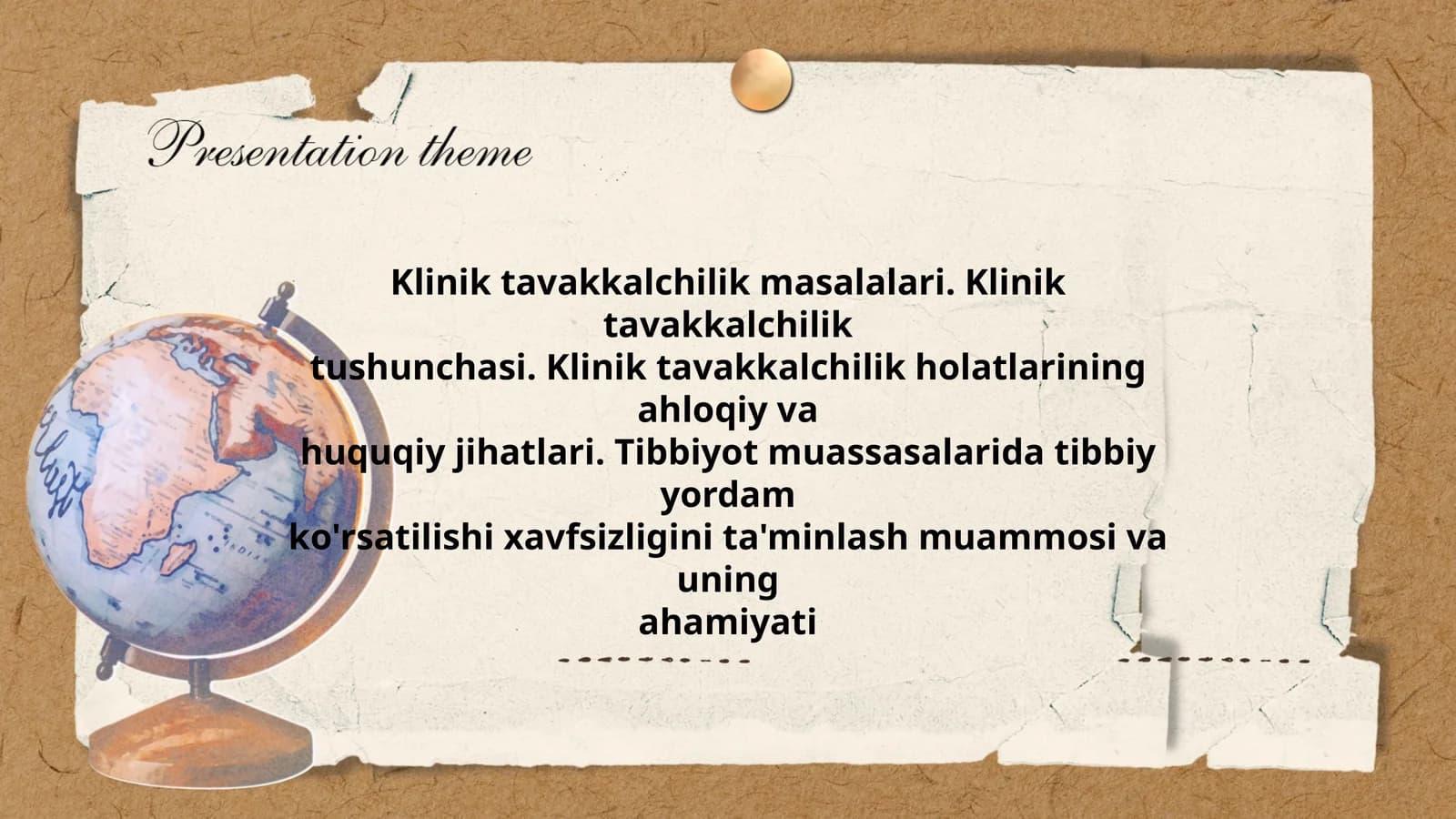 Klinik tavakkalchilik masalalari