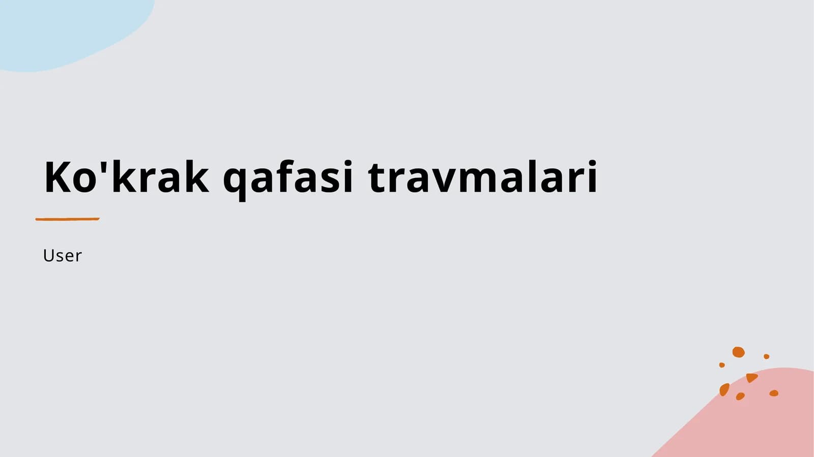 Ko'krak qafasi travmalari