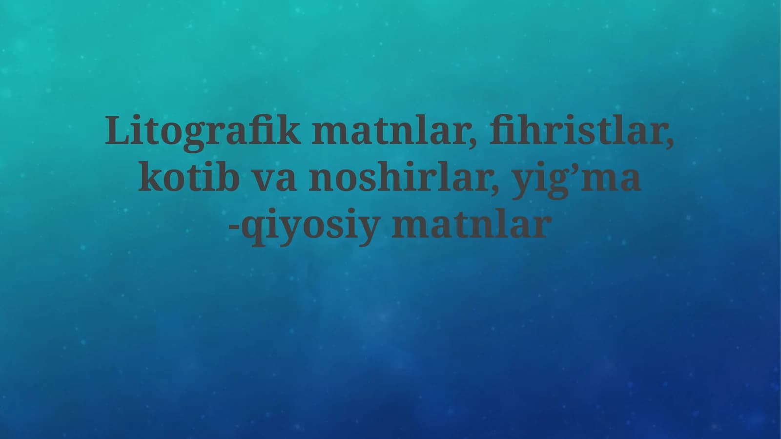 Litografik matnlar va nashriyot ishi tarixi