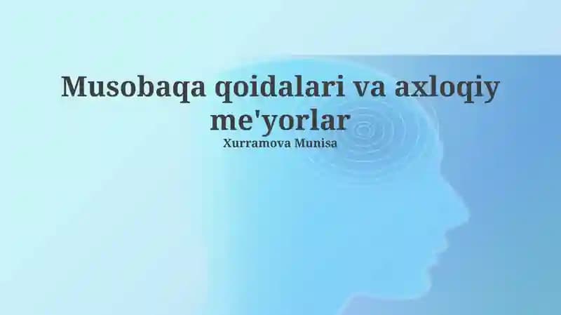 Raqobat va axloqiy me'yorlar