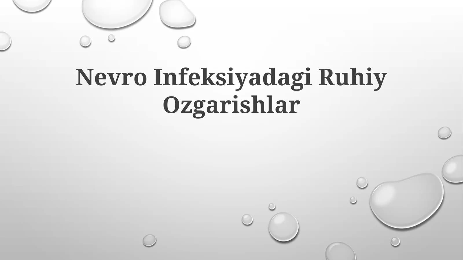 Nevro Infeksiyadagi Ruhiy Ozgarishlar