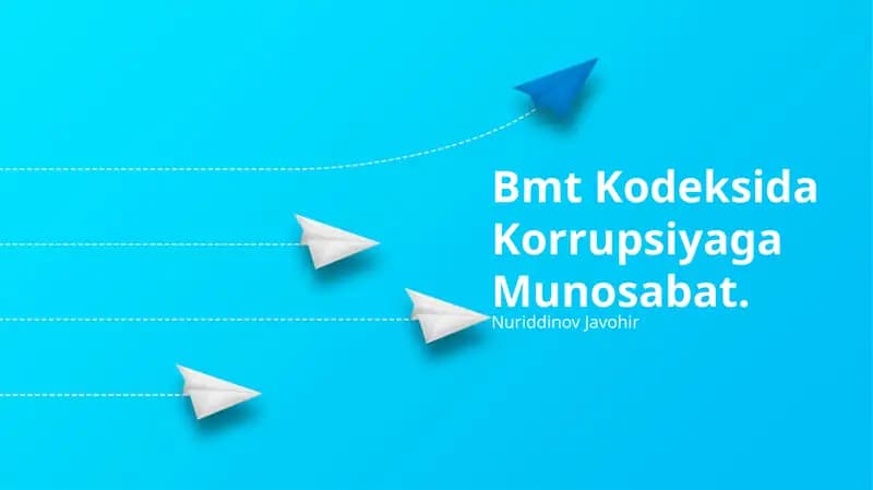 Bmt Kodeksida Korrupsiyaga Munosabat