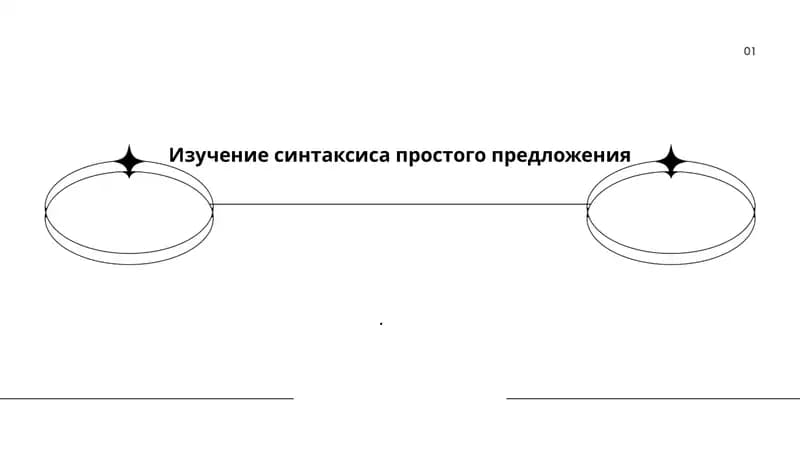 Изучение синтаксиса простого предложения