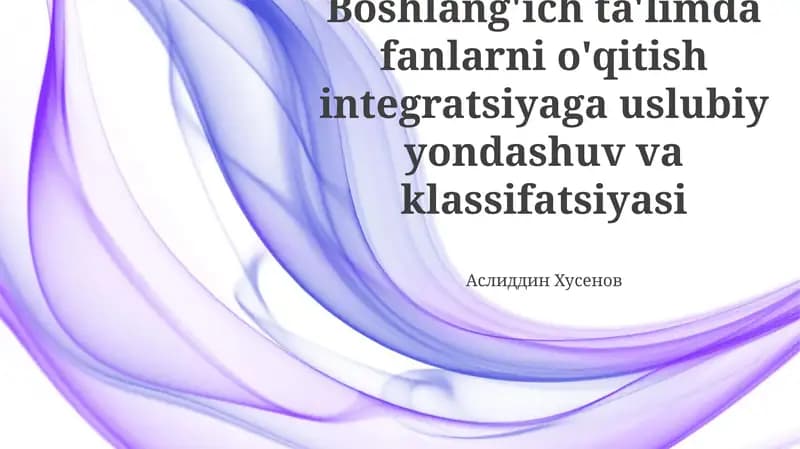 Fanlararo integratsiya