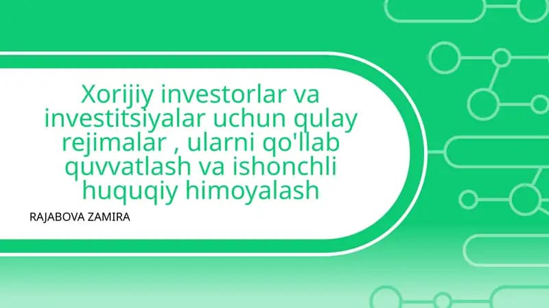 Investitsiya Siyosati Ta'rifi