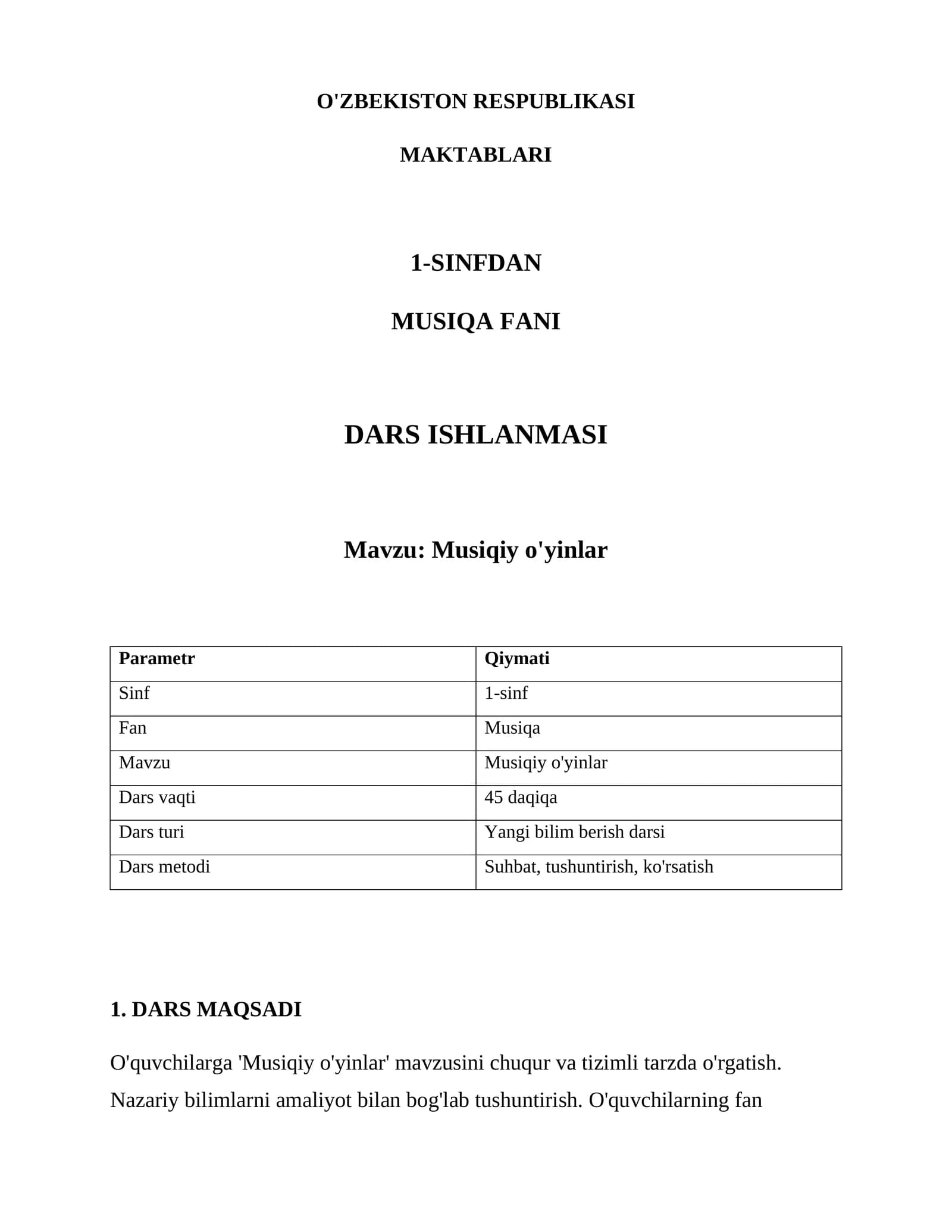 Musiqiy o'yinlar