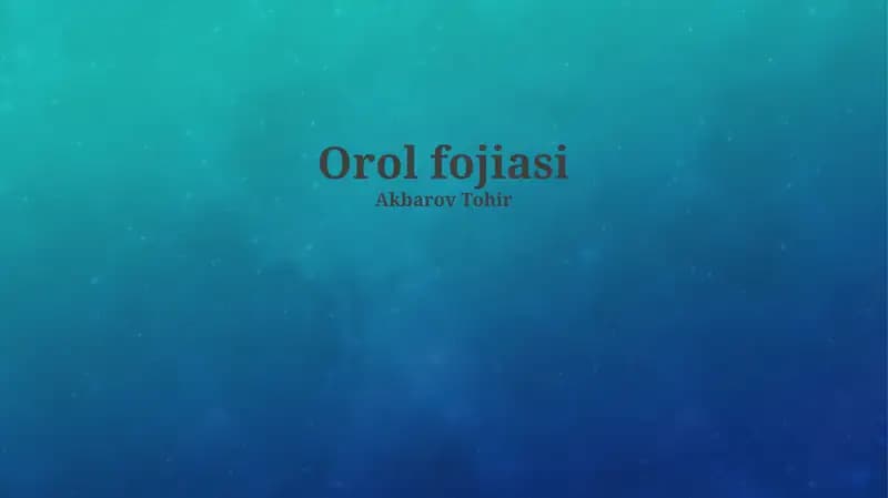Orol fojiasi