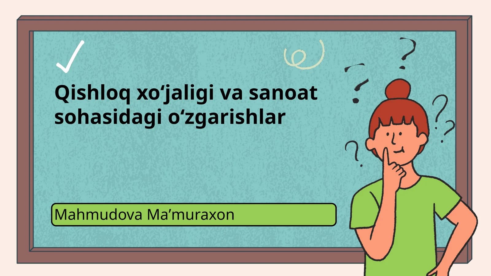 Qishloq xoʻjaligi va sanoat sohasidagi oʻzgarishlar