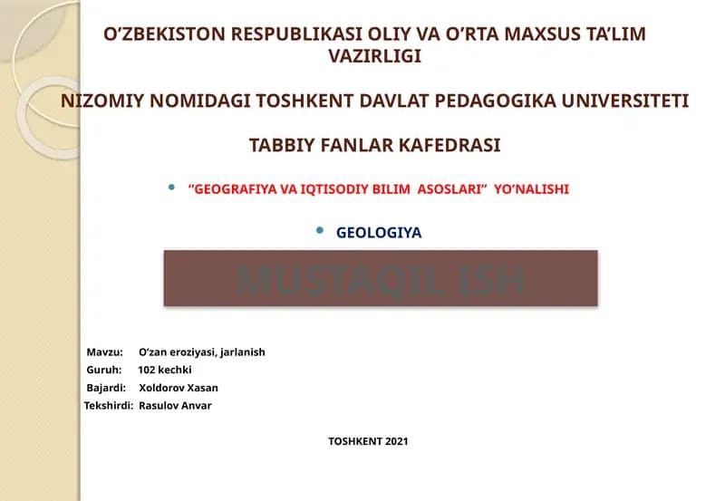 Geologiya