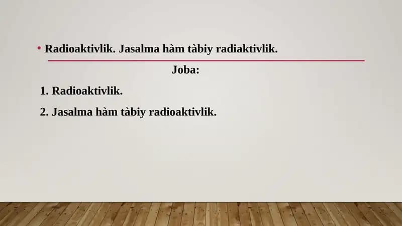 Radioaktivlik