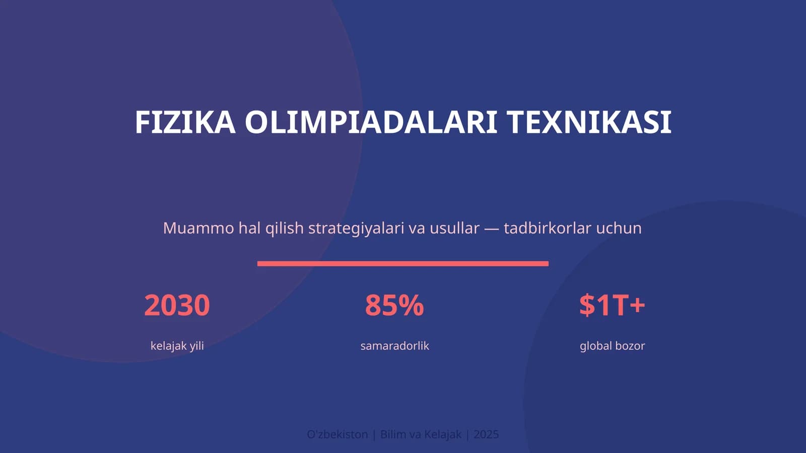 FIZIKA OLIMPIADALARI TEXNIKASI