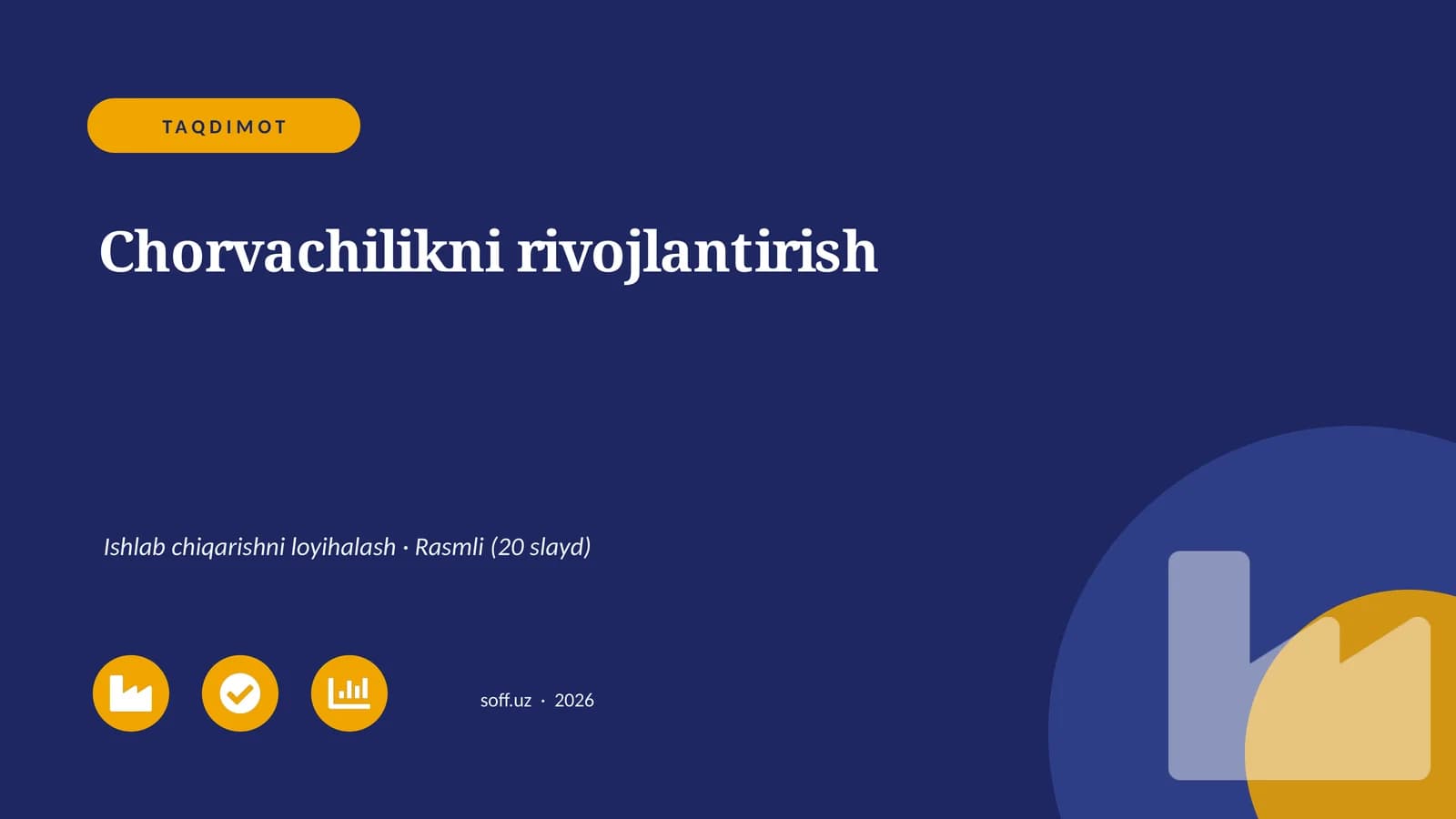 Chorvachilikni rivojlantirish