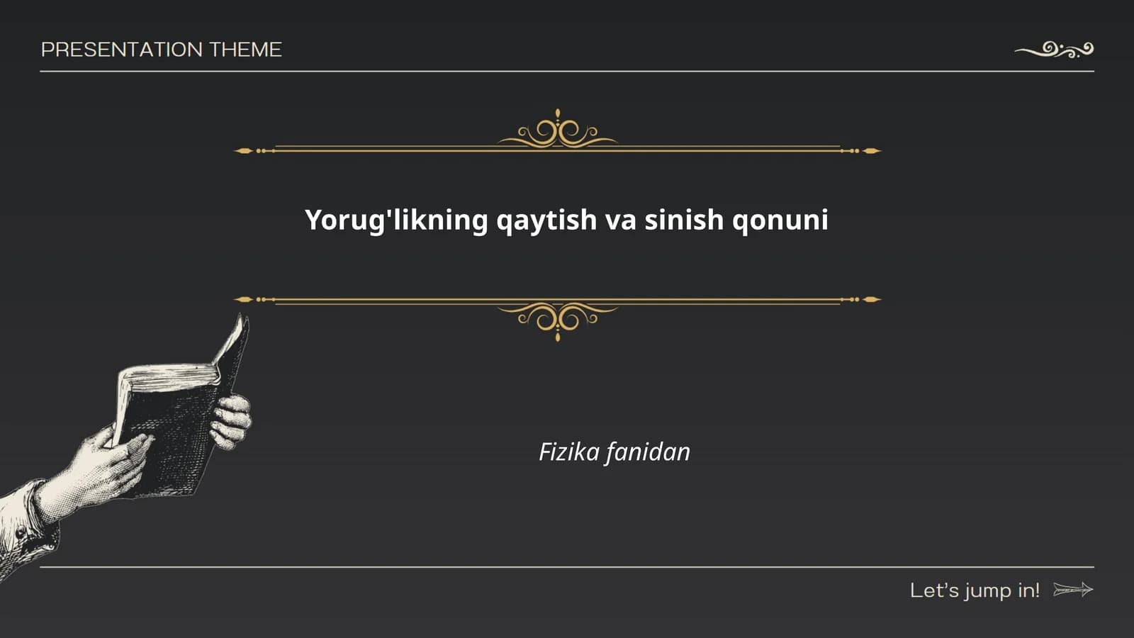 Yorug'likning qaytish va sinish qonuni