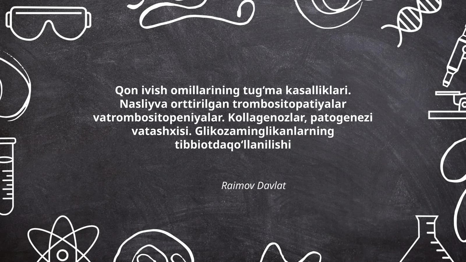 Qon ivish omillarining tug‘ma kasalliklari