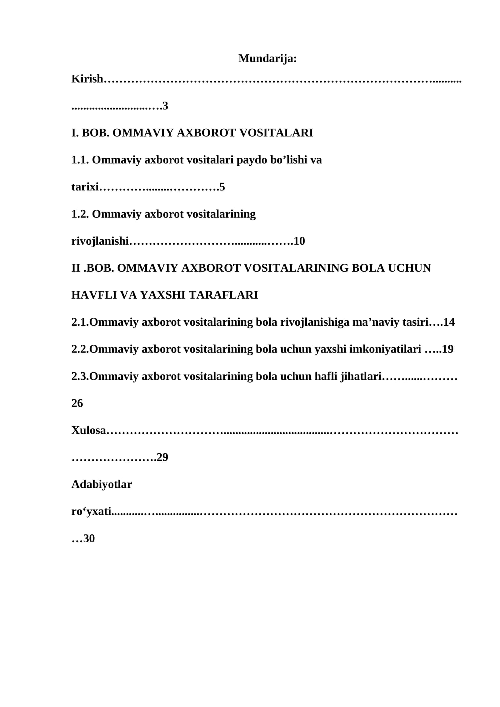 Ommaviy axborot vositalari