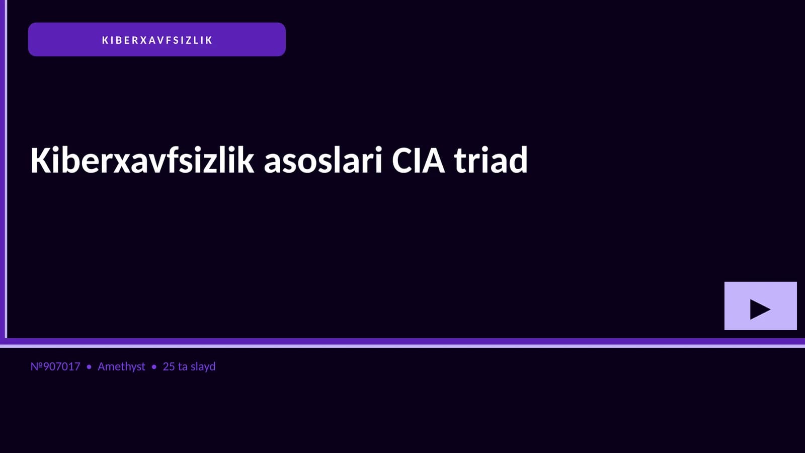 KIBERXAVFSIZLIK