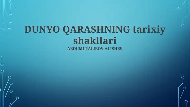 Falsafa va uning rivojlanishi