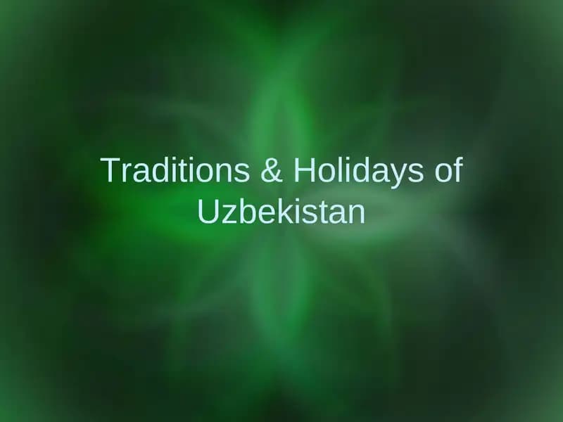 Holidays of Uzbekistan