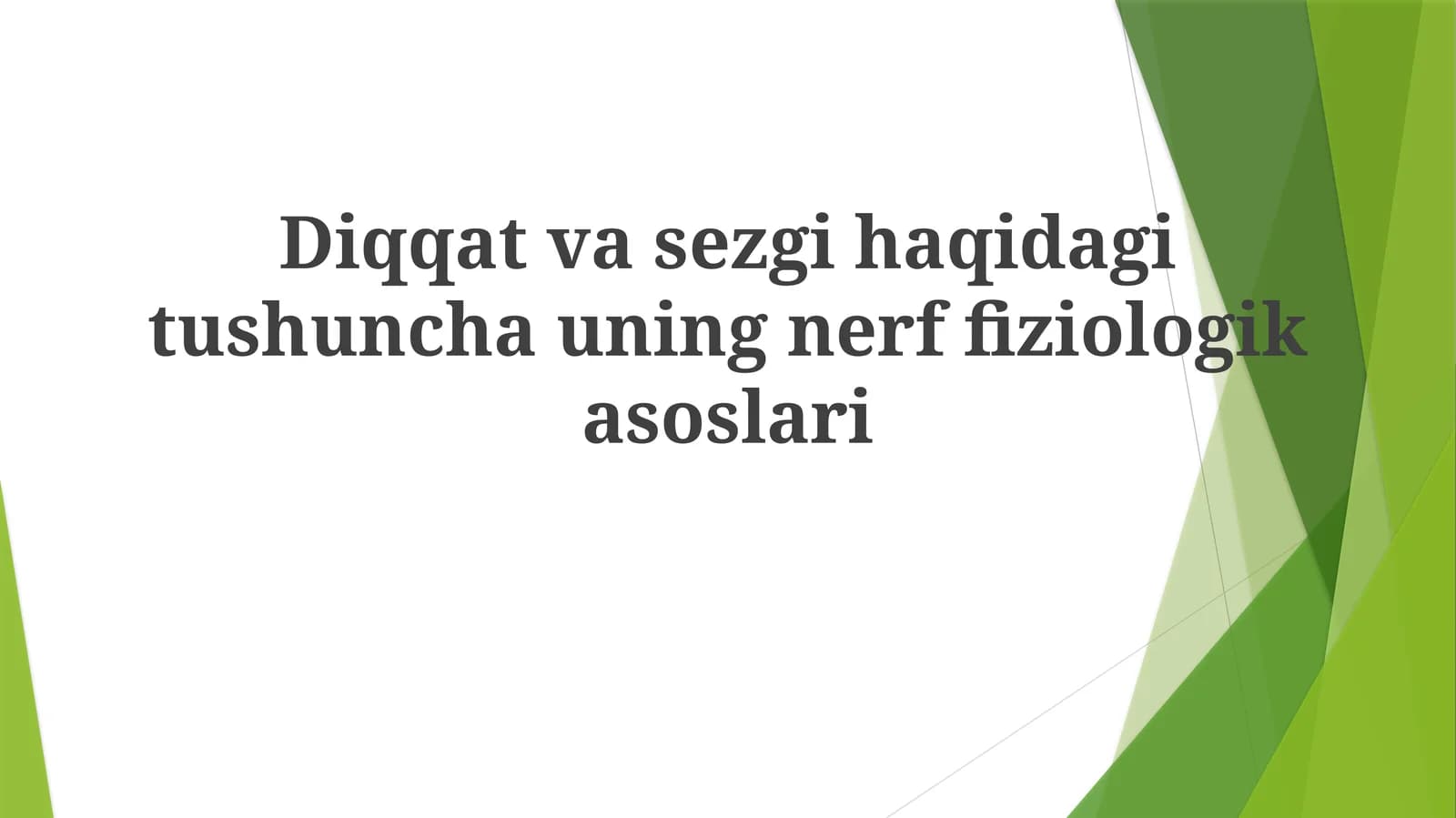Diqqat va Idrokning Neyron Korrelyatlari
