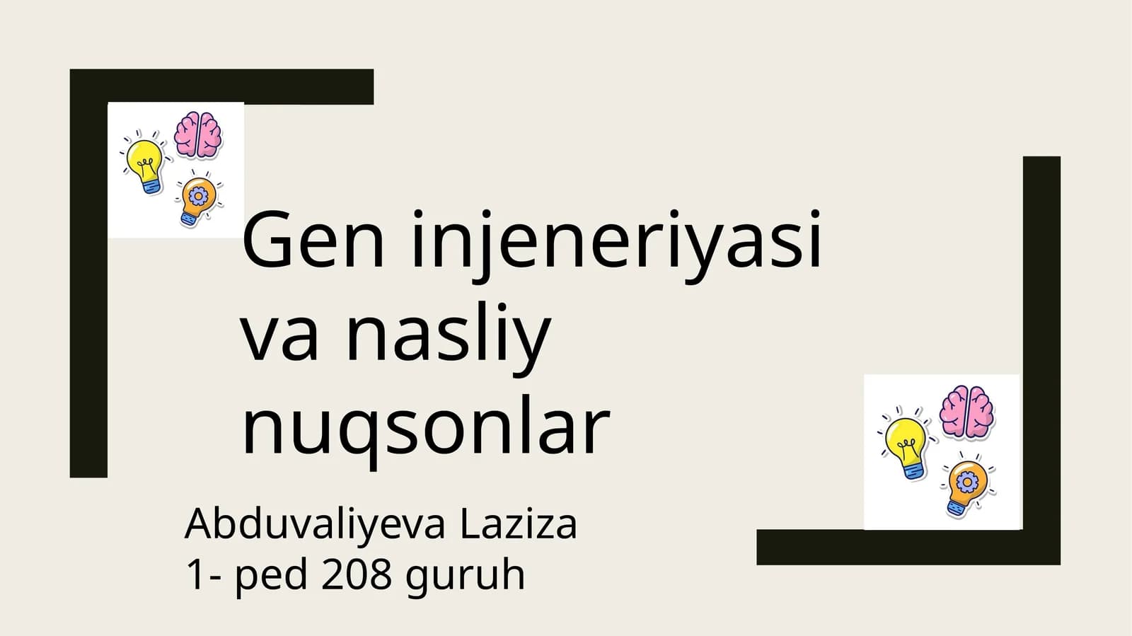 Gen injeneriyasi va nasliynuqsonlar