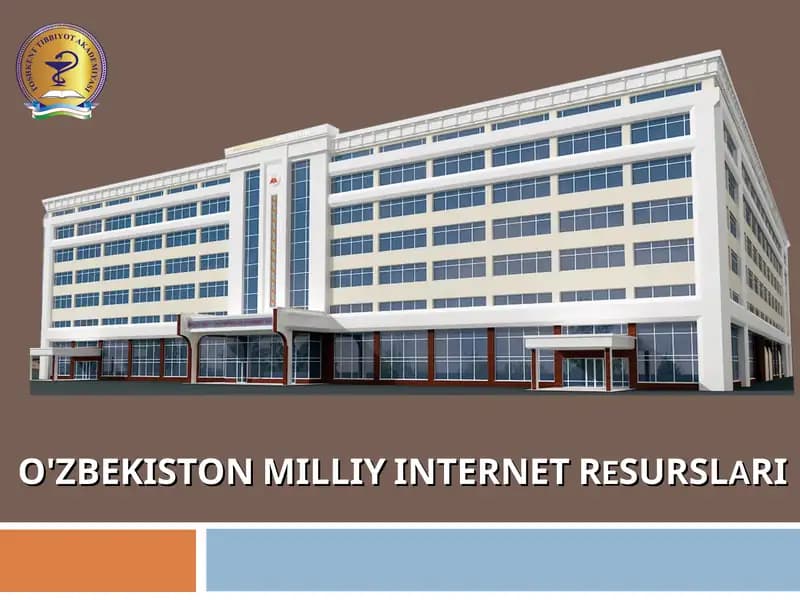 O'ZBEKISTON MILLIY INTERNET RESURSLARI
