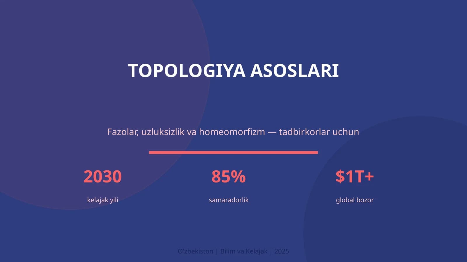 TOPOLOGIYA ASOSLARI