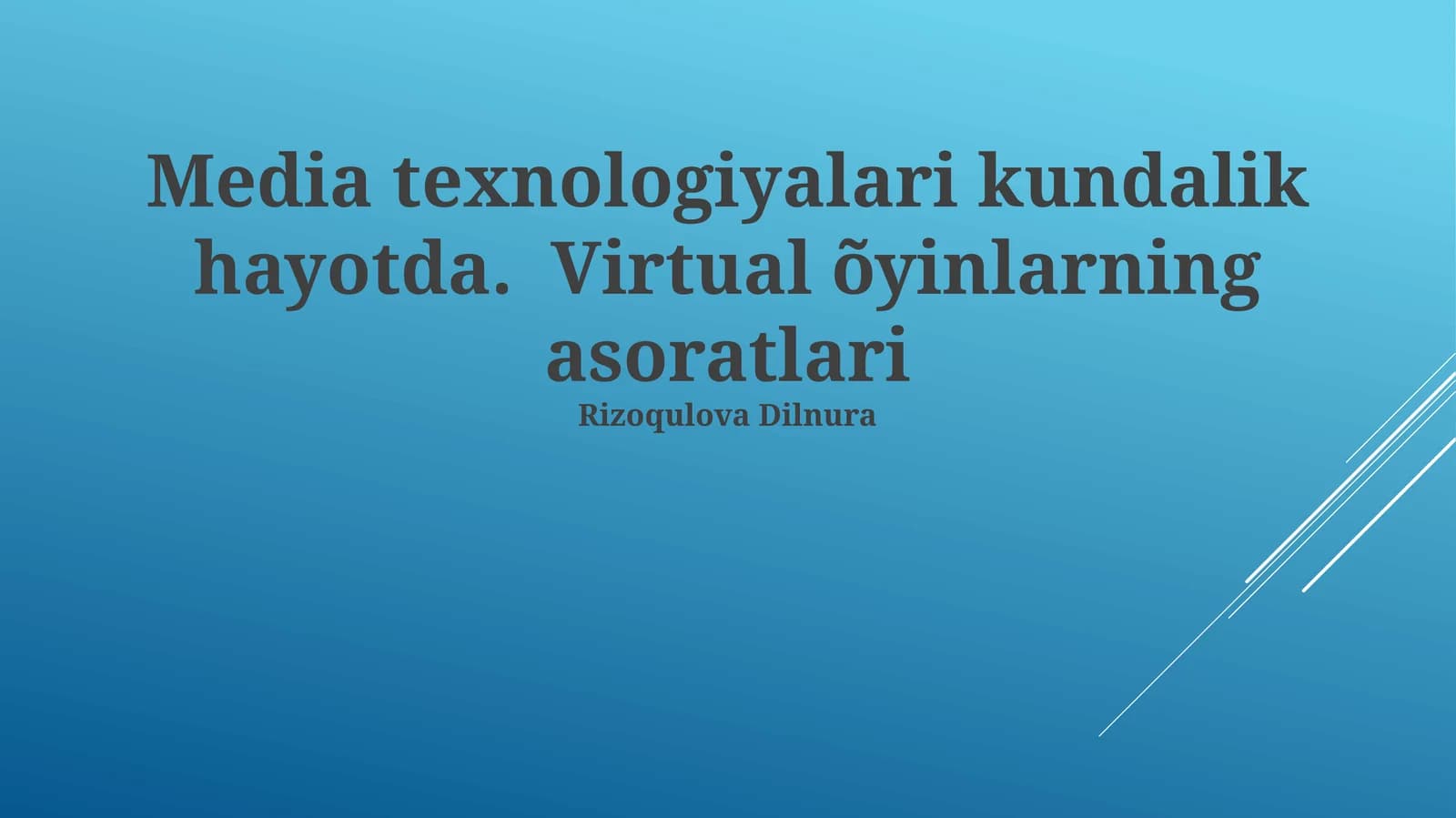 Virtual O'yinlarning Murakkab Tomonlari