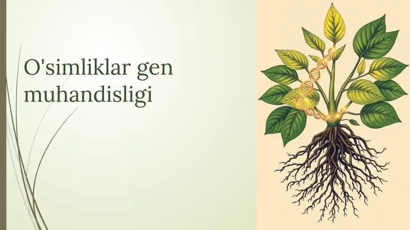 O'simliklar gen muhandisligi