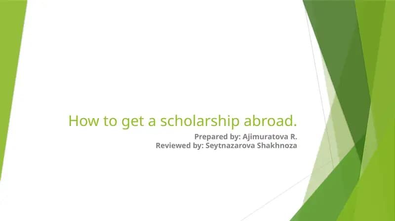 How to get a scholarship abroad