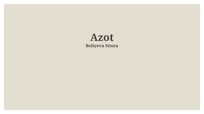 Azot