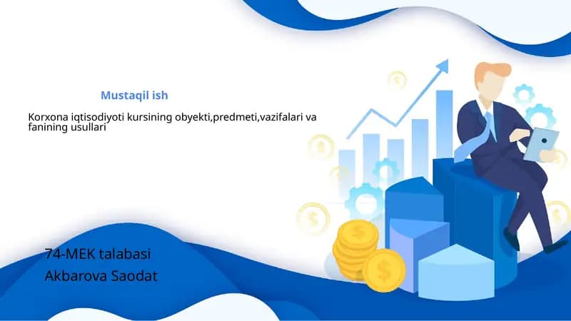 Korxona iqtisodiyoti kursi