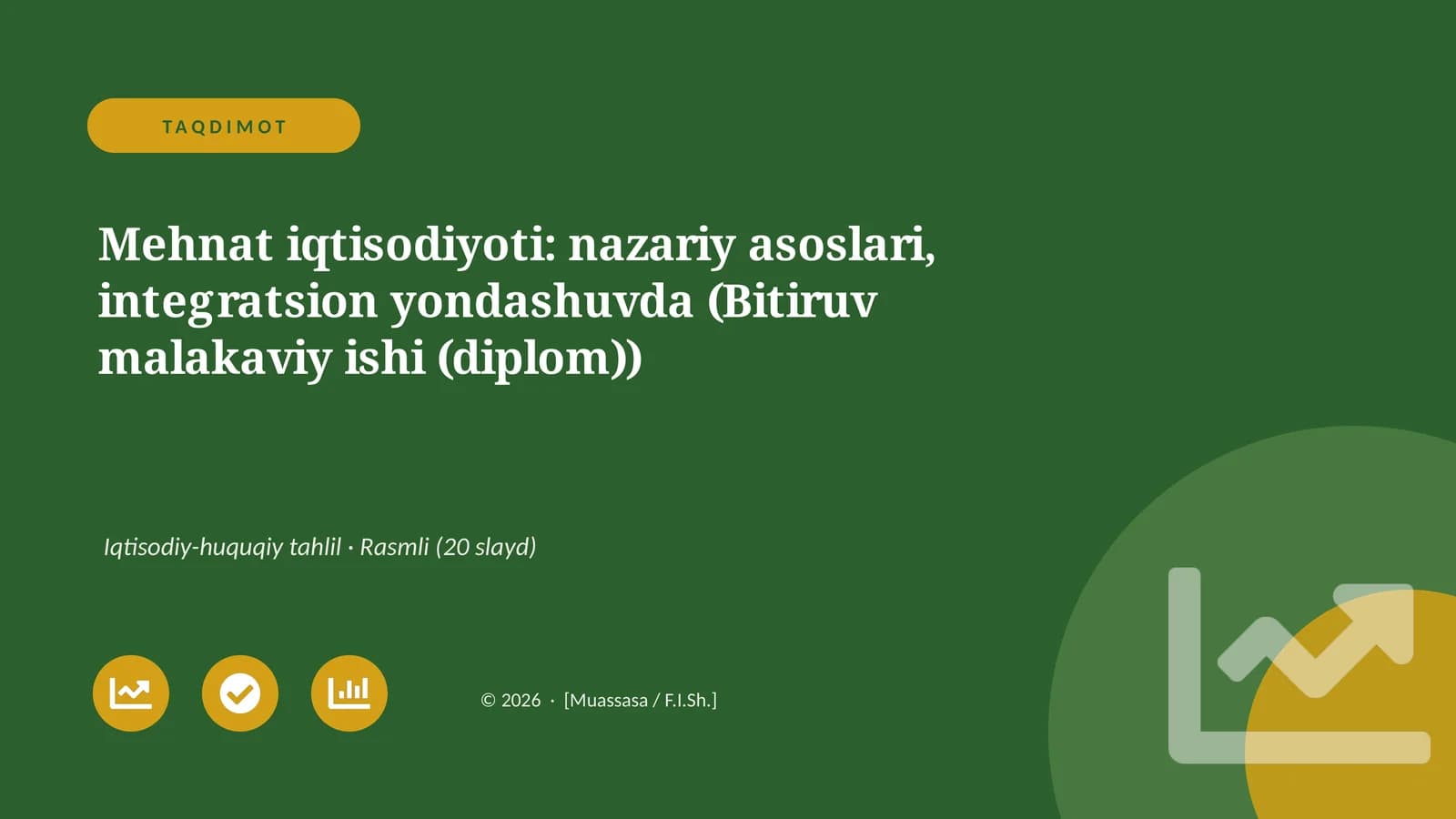 Mehniat iqtisodiyoti: nazariy asoslari, integratsion yondashuvda (Bitiruv malakaviy ishi (diplom))