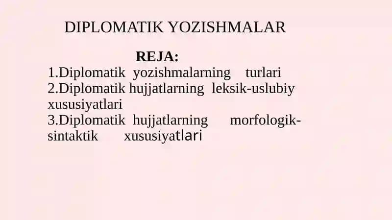 Diplomatik yozishmalar