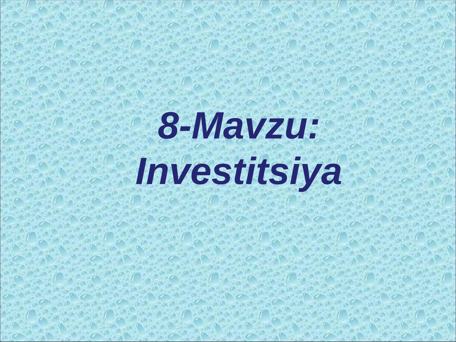 Investitsiya