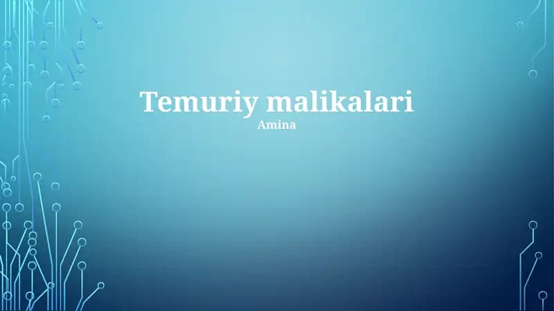 Temuriy malikalari