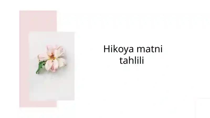 Hikoyamatnitahlili