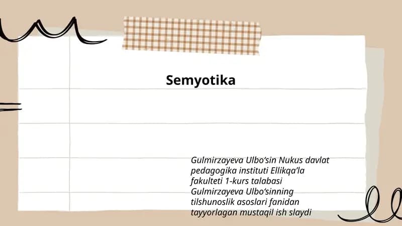 Semyotika