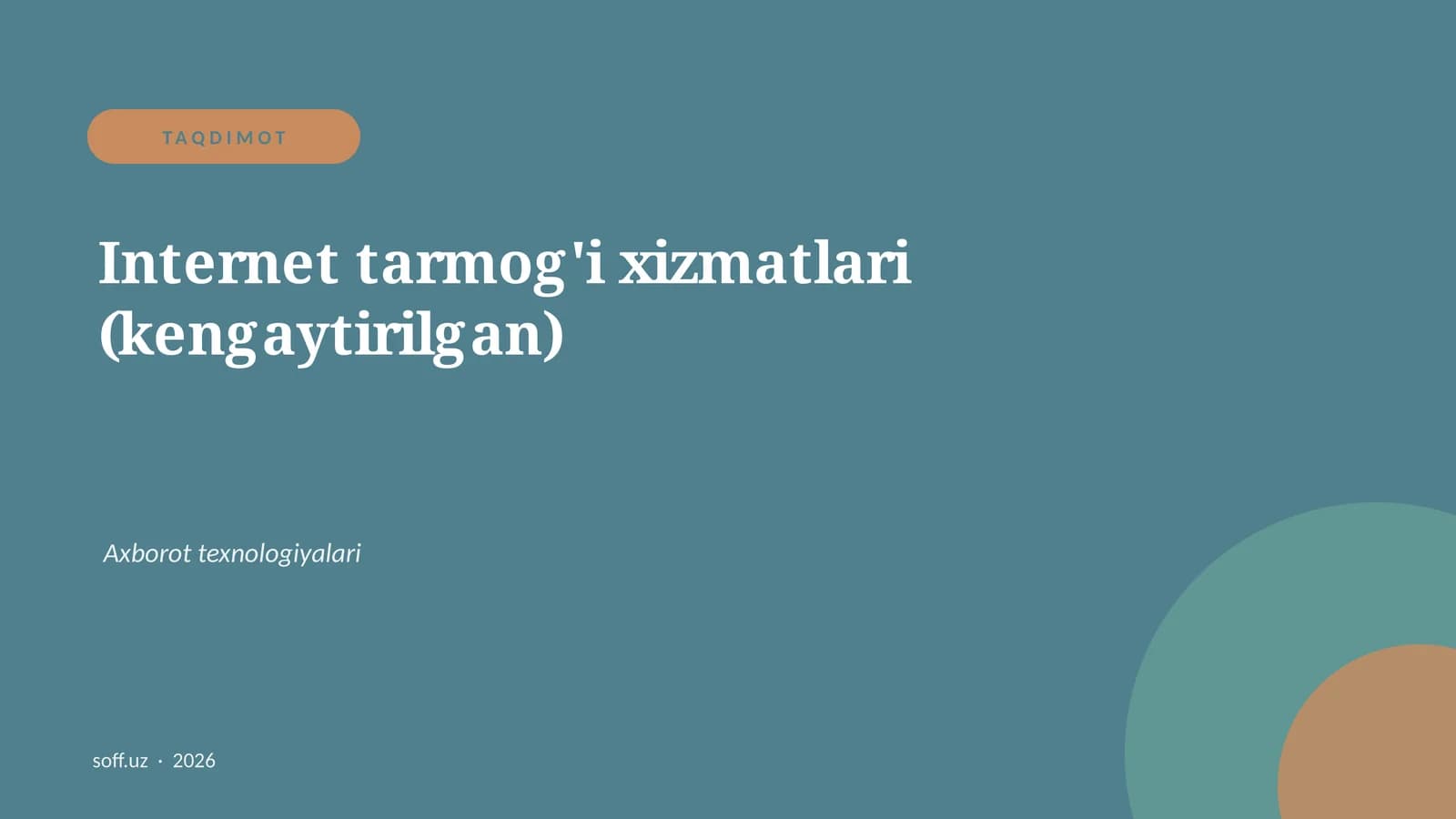 Internet tarmog'i xizmatlari (kengaytirilgan)