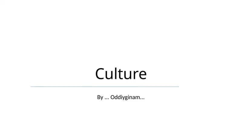 Culture