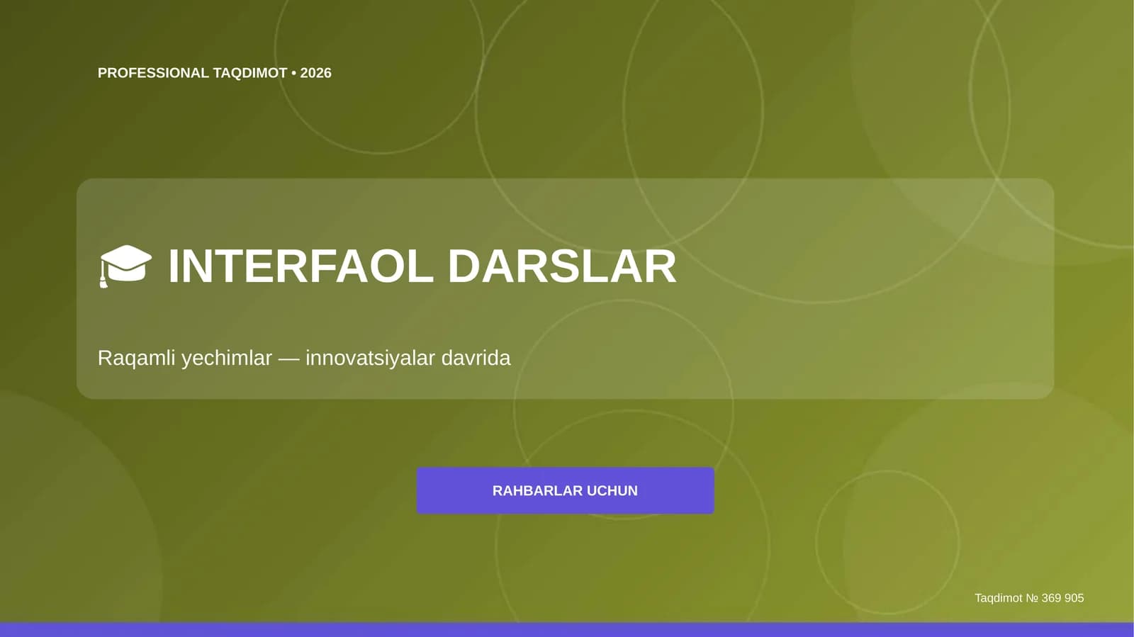 INTERFAOL DARSLAR