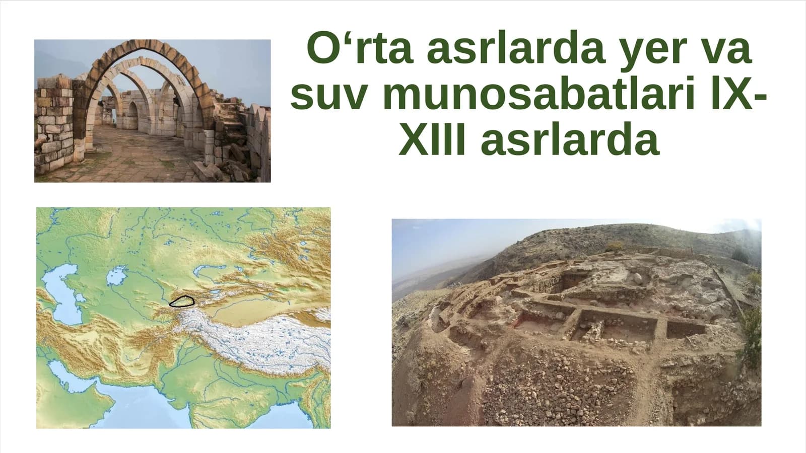 Oʻrta asrlarda yer va suv munosabatlari lX- XIII asrlarda