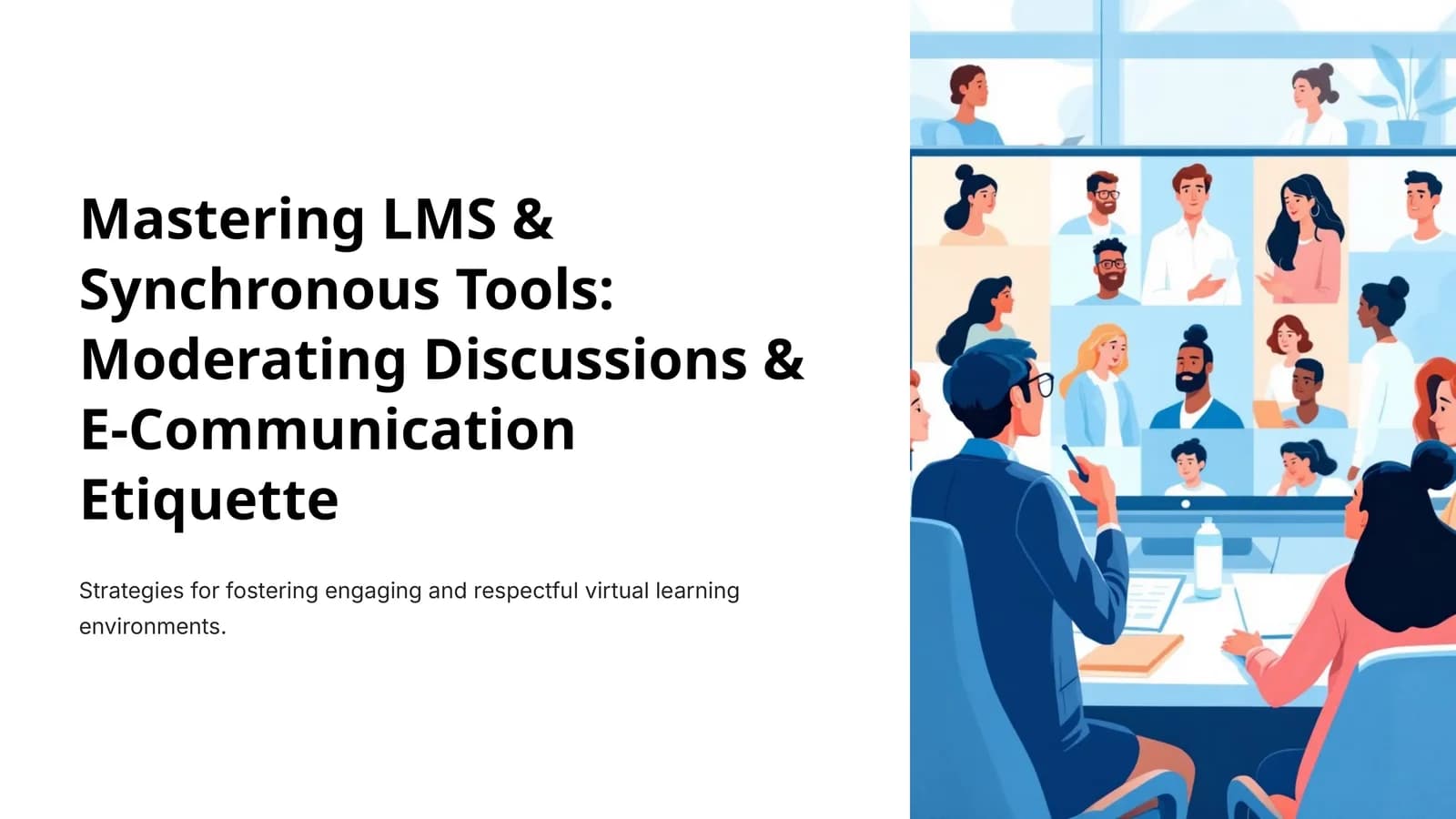 Mastering LMS & Synchronous Tools: Moderating Discussions & E-Communication Etiquette